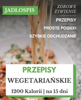 dieta wegetariańska 1200 kcal jadłospis