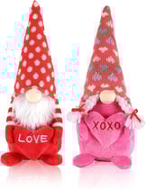 two gnomes with hearts on them