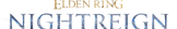 a logo for a video game called elden ring nightreign