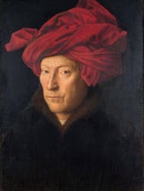 Portrait of a man in red turban Jan Van Eyck