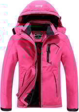 MOERDENG Women's Waterproof Ski Jacket Warm Winter