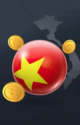 a red ball with a star on it