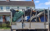 Collected household and garden waste loaded onto Hilton’s Rubbish Removals van in Worcester