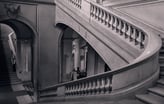 Museum staircase in Geneva