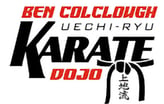 a person standing in front of a white background with the words karate karate