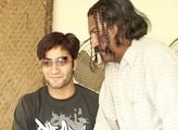 Naghman Saleem During Shoot of Punjabi Drama (Kichrdi 2006) with Zakir Sayeen