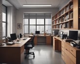 un bureau organisé, taches et kbis à jour