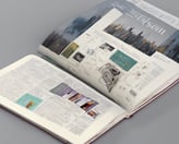 a man riding a skateboard down the side of a ramp