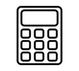 a calculator with a calculator and a calculator