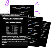 Visual Preview of Color mood Choices Sheet PDF