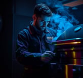 SergeComService appliance repair technician fixes commercial grill in Charlotte