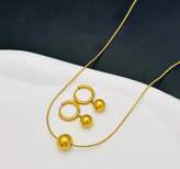 BALL NECKLACE & EARRINGS
