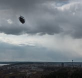 Kelluu ilmalaiva Tampereella | ilmakuva.com