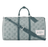 Louis Vuitton Keepall Bandouliere 50 Monogram Washed Cloth in denim