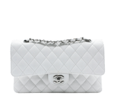 Channel classic caviar quilted flap bag silver hardware