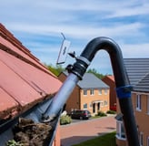 gutter maintenance service being carried out on home in worcester