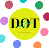 Dot covers black and teal logo with colorful dots