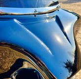 Black Fairing with perfect gloss at ProPolish Motorcycle Detailing Port Rowan Ontario Norfolk County
