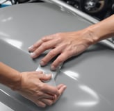 Hand Applying Ceramic Coating at ProPolish Motorcycle Ceramic Coating Port Rowan Ontario