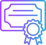 Vector of a certificate for an online learning resource