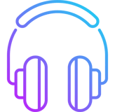 Vector icon for headphones that represents recommended products