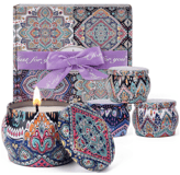 Coffret Bougies Parfumées Cadeau Chandelles Parfum Avec 4 Parfums Pour Parfum de Bougies de Soja Par