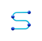 a guide app pair of blue pipes with a blue and white background