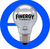 a light bulb bulb with the word finergyy finance