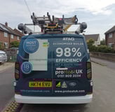 company van with signage