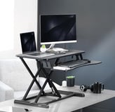 a laptop computer desk with a laptop and a laptop