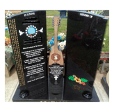 Double plated headstone in Mangere Auckland NZ 