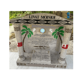 Temple headstone in Auckland 