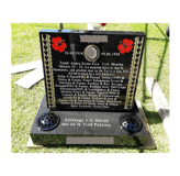 Headstone in Mangere 