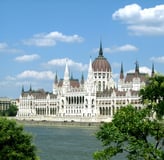 Europe Budapest Parliament from the Danube