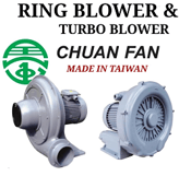 Ring blower dan turbo blower merk Chuan Fan, Ho Hsing. Hitachi dan CR Elec yang disediakan oleh Sara