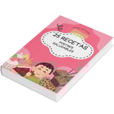 a book with a picture of a girl and a cookie