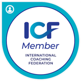 blue international coaching federation badge