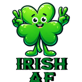 a cartoon character with a shamrock leaf clover