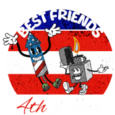 a cartoonish looking best friends day