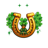 a st patrick's day card with a lepreite