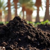 The soil holds more water, so you irrigate less.