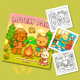 Lovely Pawz Coloring Book