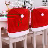 Red Hat Dining Chair Slipcovers, Christmas Chair Back Covers