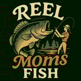 T-shirt: Vintage Reel Moms Fish cartoon bass t-shirt