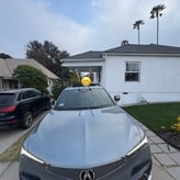 Acura ZDX delivered to the client's home.