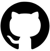 GitHub's logo, the white silhouette of an Octocat, a combination of an octopus and a cat