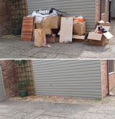 rubbish outside a house in st johns worcester