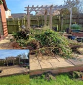 garden waste cllearence carried out by hiltons rubbish reomvals in worcester