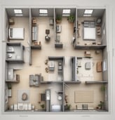 Bright living room with modern inventory