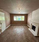Interior wall with smooth plaster finish by Franklins Plastering in Worcester.